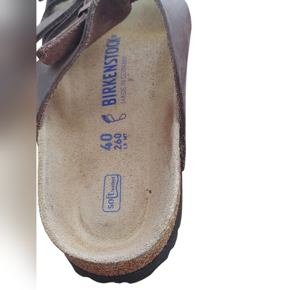 Birkenstock Florida Soft Footbed Birkibuc - Mocha Sandal - Picture 5 of 8